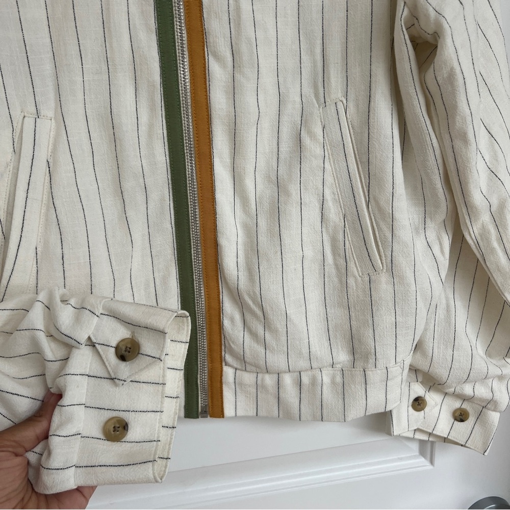 Cherry LA Linen Racing Jacket (Natural) - Picture 5 of 12